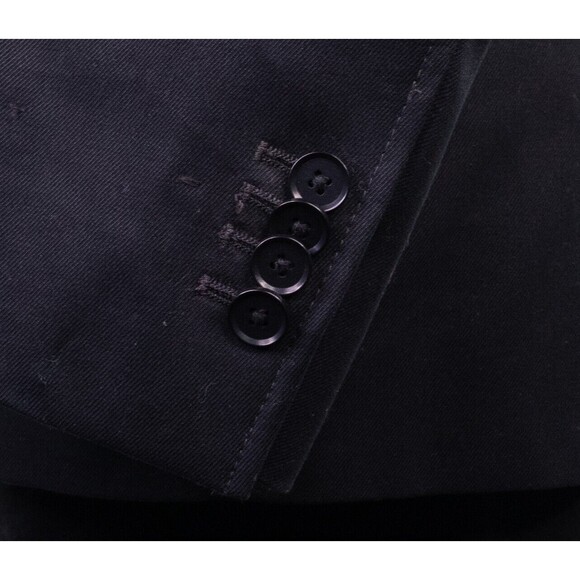 Banana Republic Blazer Sz 44R Cotton Tailored Fit Two Button Black 2 Btton Sport - Picture 9 of 16